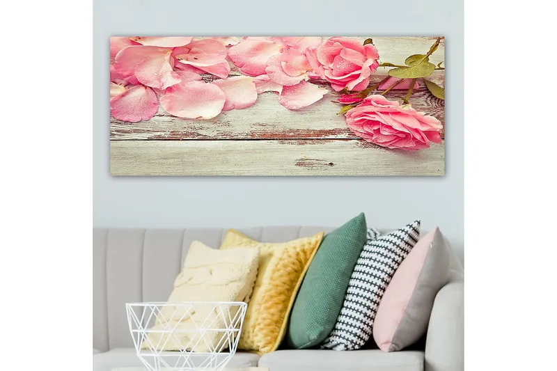 Canvasbillede YTY Floral & Botanical Flerfarvet - 120x50 cm - Boligtilbehør - Billeder & kunst - Billeder på lærred