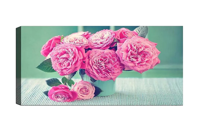 Canvasbillede YTY Floral & Botanical Flerfarvet, 120x50 cm