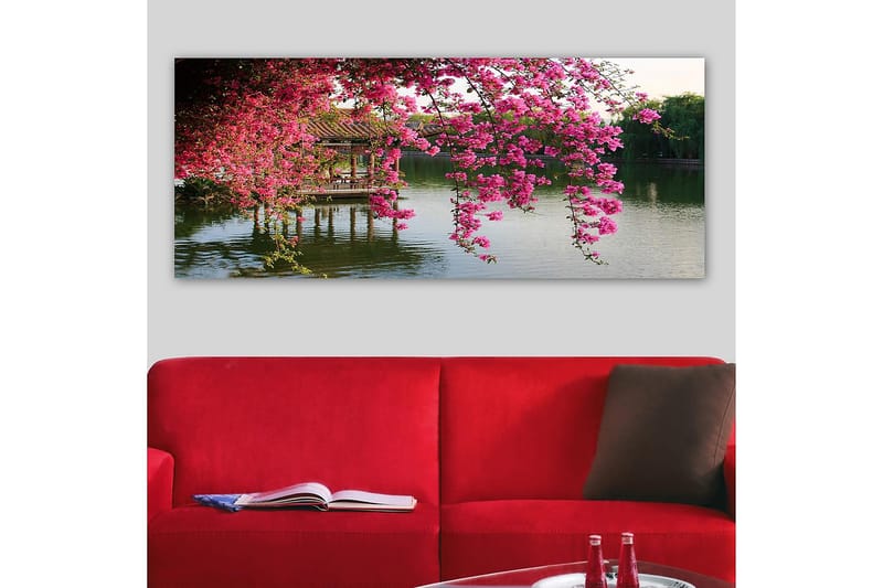Canvasbillede YTY Floral & Botanical Flerfarvet - 120x50 cm - Boligtilbehør - Billeder & kunst - Billeder på lærred