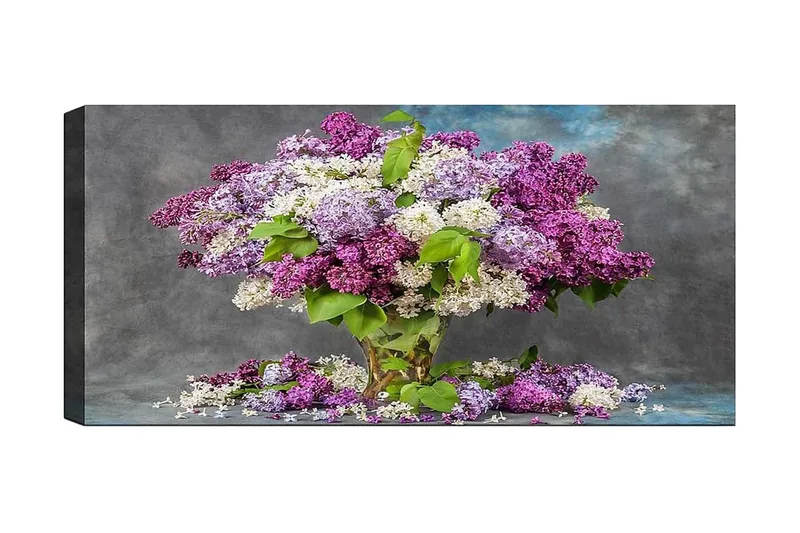 Canvasbillede YTY Floral & Botanical Flerfarvet, 120x50 cm