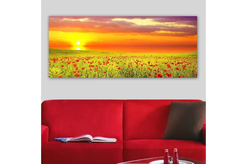 Canvasbillede YTY Floral & Botanical Flerfarvet - 120x50 cm - Boligtilbehør - Billeder & kunst - Billeder på lærred