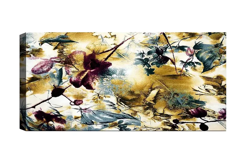 Canvasbillede YTY Floral & Botanical Flerfarvet, 120x50 cm