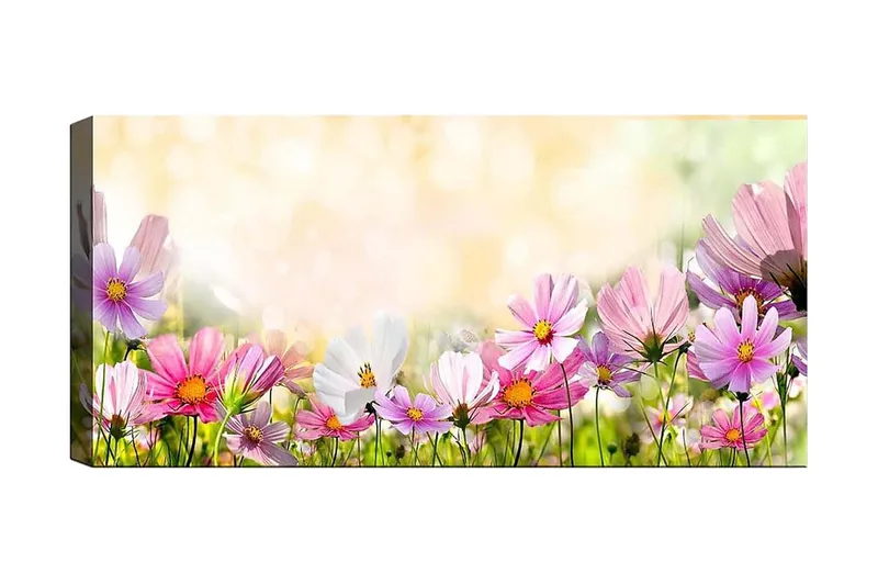 Canvasbillede YTY Floral & Botanical Flerfarvet, 120x50 cm