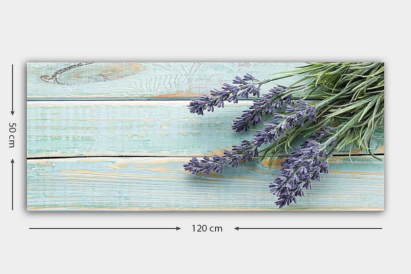 Canvasbillede YTY Floral & Botanical Flerfarvet - 120x50 cm - Boligtilbehør - Billeder & kunst - Billeder på lærred