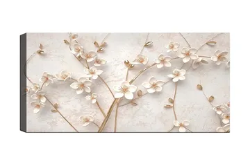 Canvasbillede YTY Floral & Botanical Flerfarvet - 120x50 cm - Boligtilbehør - Billeder & kunst - Billeder på lærred