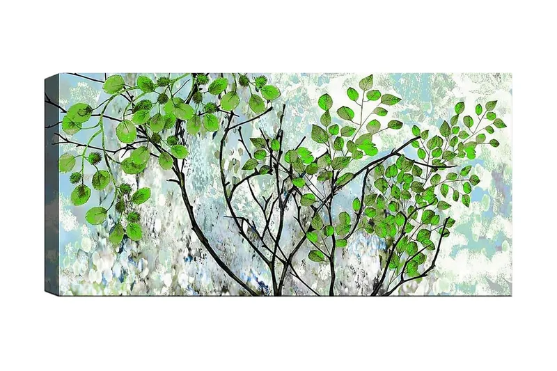 Canvasbillede YTY Floral & Botanical Flerfarvet, 120x50 cm