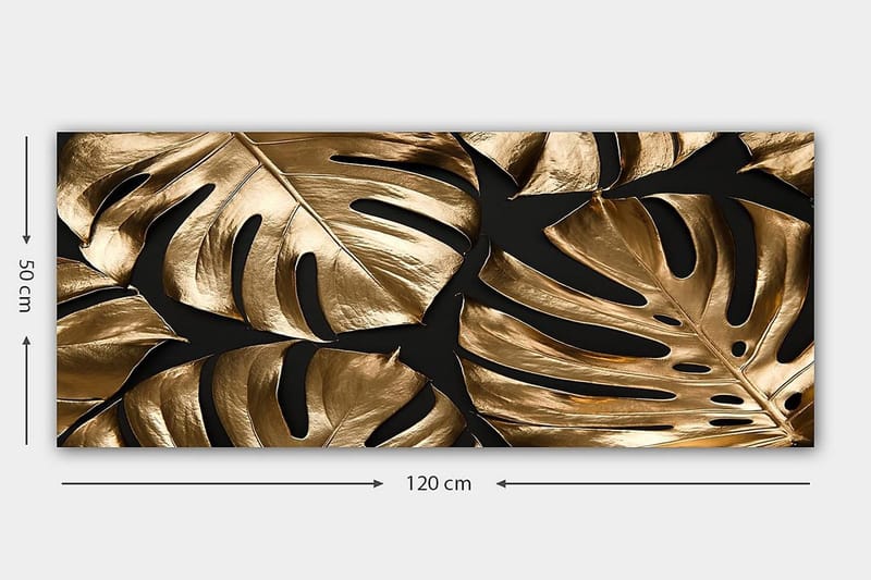 Canvasbillede YTY Floral & Botanical Flerfarvet - 120x50 cm - Boligtilbehør - Billeder & kunst - Billeder på lærred