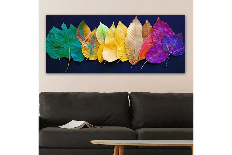 Canvasbillede YTY Floral & Botanical Flerfarvet - 120x50 cm - Boligtilbehør - Billeder & kunst - Billeder på lærred