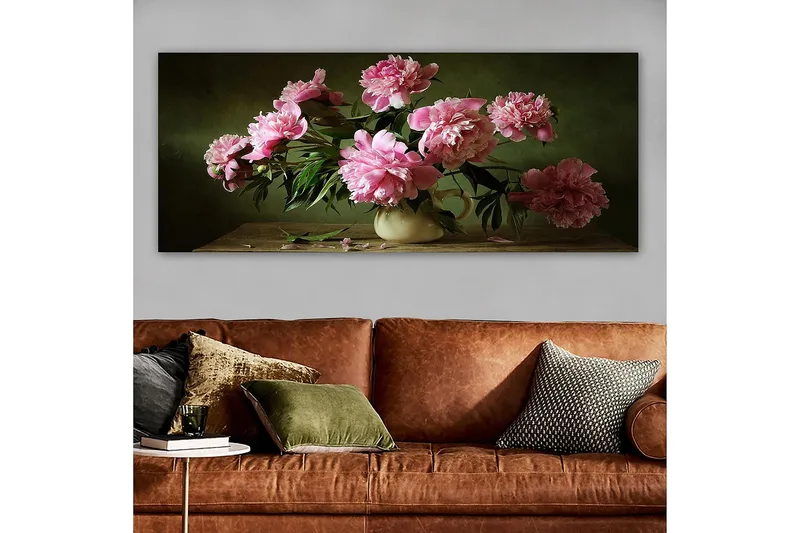 Canvasbillede YTY Floral & Botanical Flerfarvet - 120x50 cm - Boligtilbehør - Billeder & kunst - Billeder på lærred