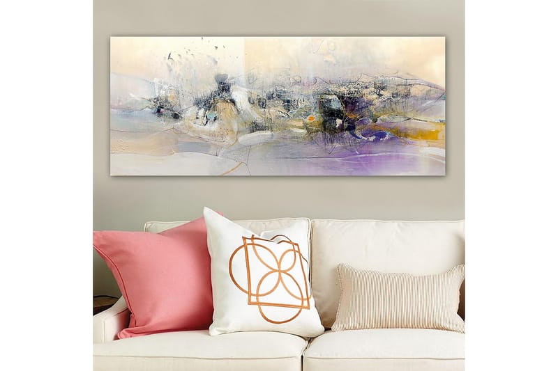 Canvasbillede YTY Floral & Botanical Flerfarvet - 120x50 cm - Boligtilbehør - Billeder & kunst - Billeder på lærred