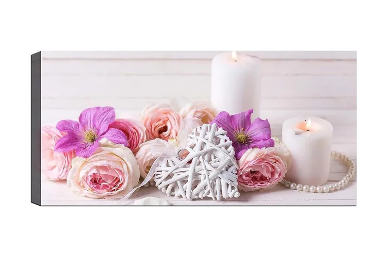 Canvasbillede YTY Floral & Botanical Flerfarvet, 120x50 cm