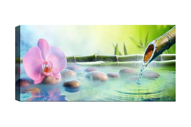 Canvasbillede YTY Floral & Botanical Flerfarvet, 120x50 cm