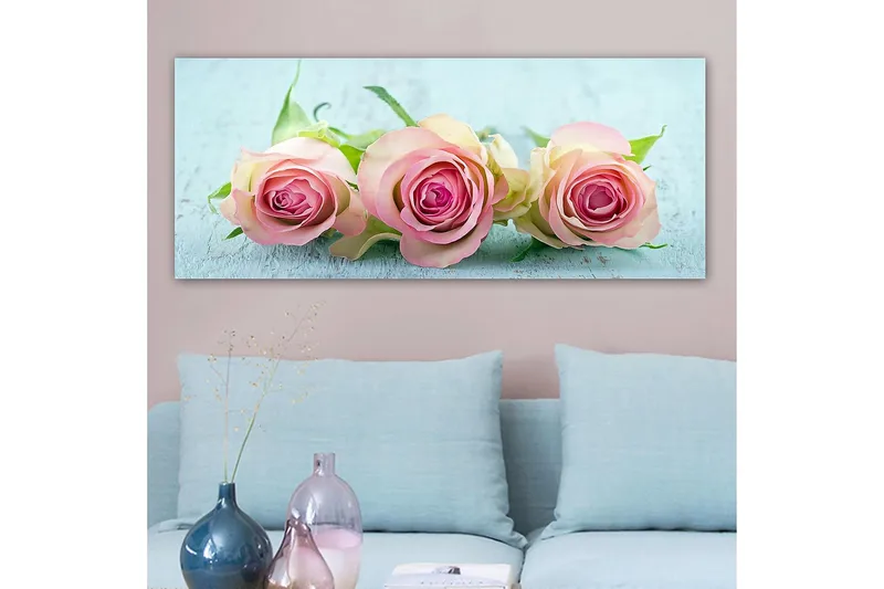 Canvasbillede YTY Floral & Botanical Flerfarvet - 120x50 cm - Boligtilbehør - Billeder & kunst - Billeder på lærred