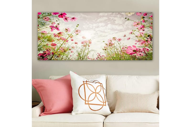 Canvasbillede YTY Floral & Botanical Flerfarvet - 120x50 cm - Boligtilbehør - Billeder & kunst - Billeder på lærred