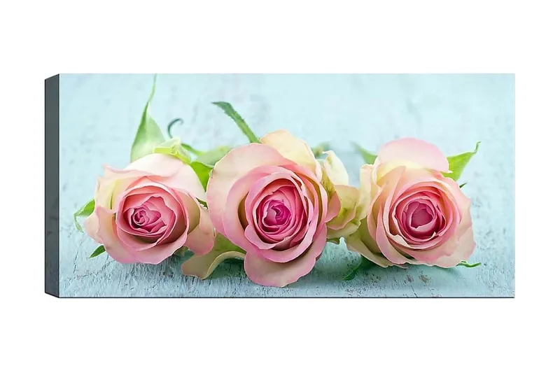 Canvasbillede YTY Floral & Botanical Flerfarvet, 120x50 cm