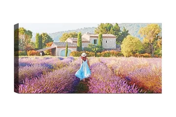 Canvasbillede YTY Floral & Botanical Flerfarvet - 120x50 cm - Boligtilbehør - Billeder & kunst - Billeder på lærred