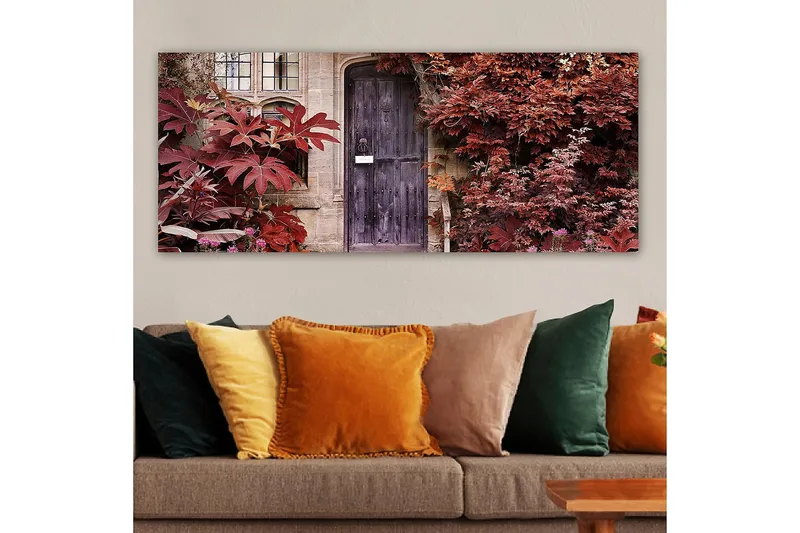 Canvasbillede YTY Floral & Botanical Flerfarvet - 120x50 cm - Boligtilbehør - Billeder & kunst - Billeder på lærred