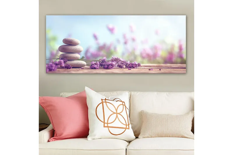 Canvasbillede YTY Floral & Botanical Flerfarvet - 120x50 cm - Boligtilbehør - Billeder & kunst - Billeder på lærred