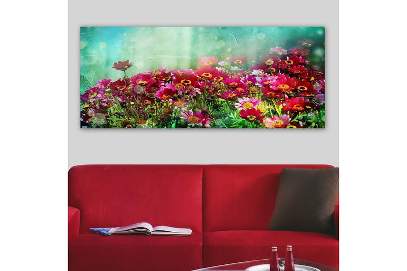Canvasbillede YTY Floral & Botanical Flerfarvet - 120x50 cm - Boligtilbehør - Billeder & kunst - Billeder på lærred