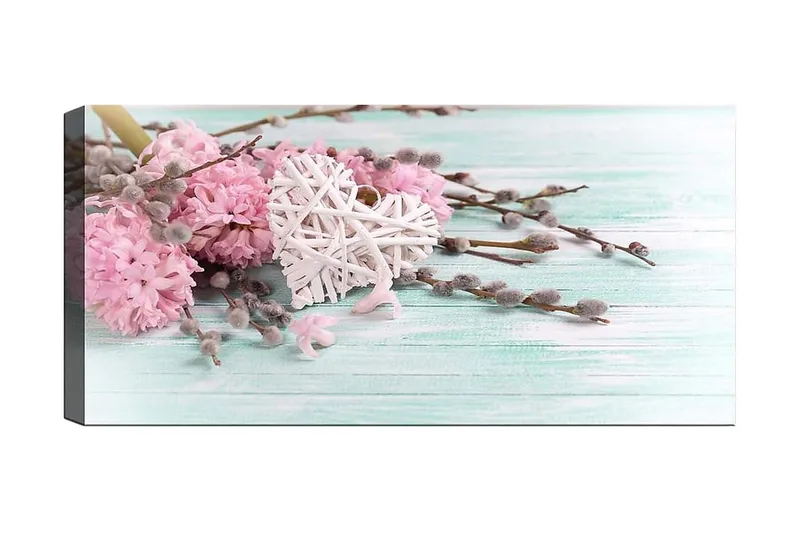 Canvasbillede YTY Floral & Botanical Flerfarvet, 120x50 cm