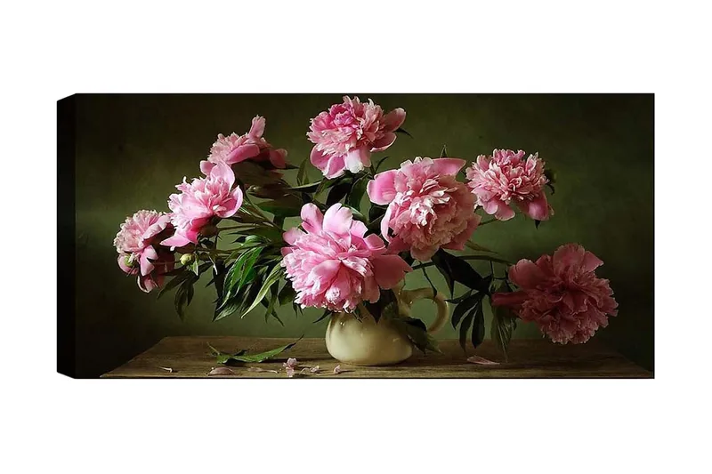 Canvasbillede YTY Floral & Botanical Flerfarvet, 120x50 cm