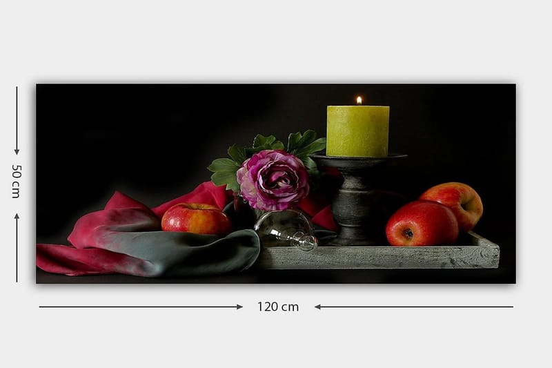 Canvasbillede YTY Floral & Botanical Flerfarvet - 120x50 cm - Boligtilbehør - Billeder & kunst - Billeder på lærred