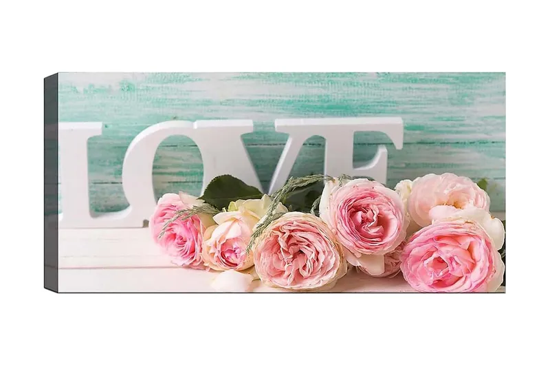 Canvasbillede YTY Floral & Botanical Flerfarvet, 120x50 cm