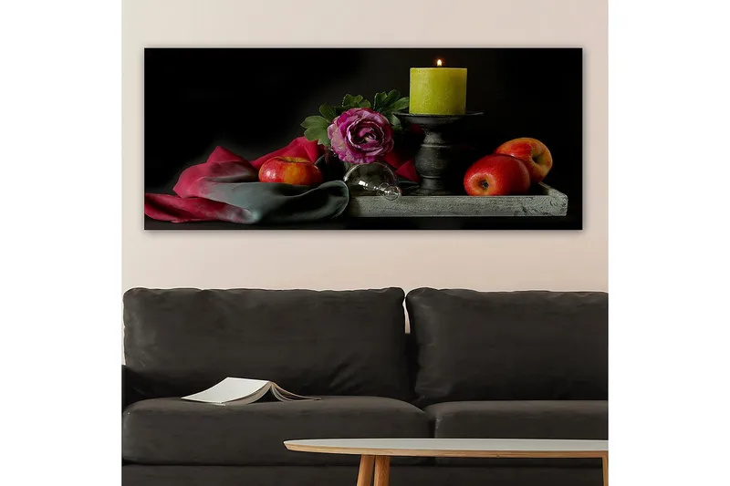 Canvasbillede YTY Floral & Botanical Flerfarvet - 120x50 cm - Boligtilbehør - Billeder & kunst - Billeder på lærred