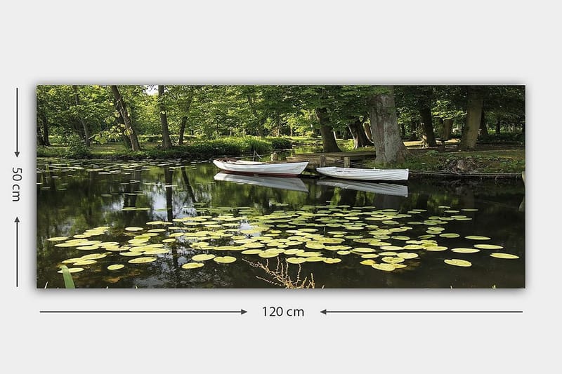 Canvasbillede YTY Floral & Botanical Flerfarvet - 120x50 cm - Boligtilbehør - Billeder & kunst - Billeder på lærred