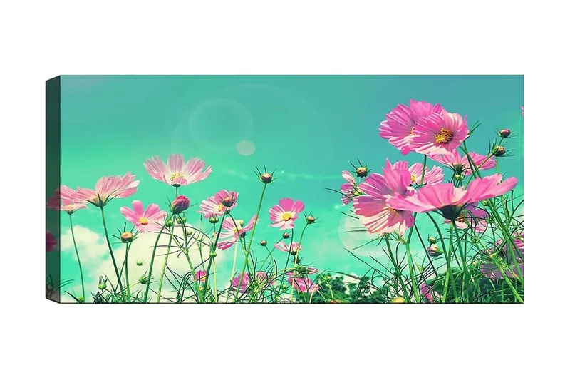 Canvasbillede YTY Floral & Botanical Flerfarvet, 120x50 cm