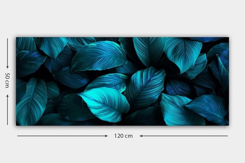 Canvasbillede YTY Floral & Botanical Flerfarvet - 120x50 cm - Boligtilbehør - Billeder & kunst - Billeder på lærred