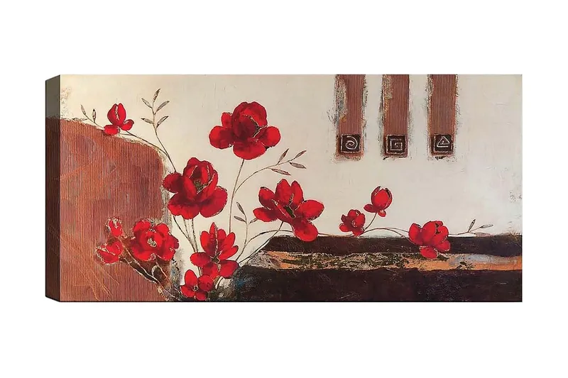 Canvasbillede YTY Floral & Botanical Flerfarvet, 120x50 cm