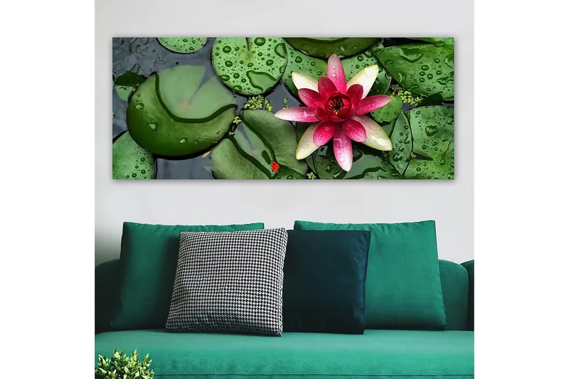 Canvasbillede YTY Floral & Botanical Flerfarvet - 120x50 cm - Boligtilbehør - Billeder & kunst - Billeder på lærred