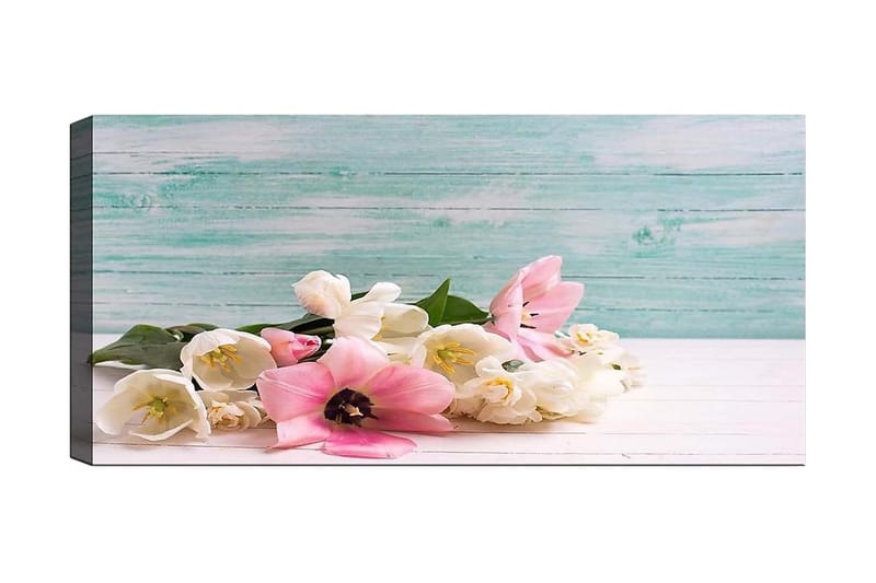 Canvasbillede YTY Floral & Botanical Flerfarvet, 120x50 cm