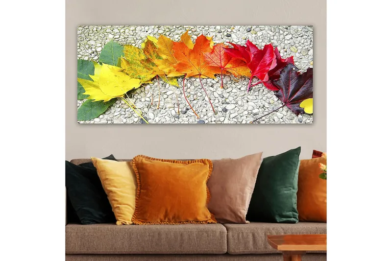 Canvasbillede YTY Floral & Botanical Flerfarvet - 120x50 cm - Boligtilbehør - Billeder & kunst - Billeder på lærred