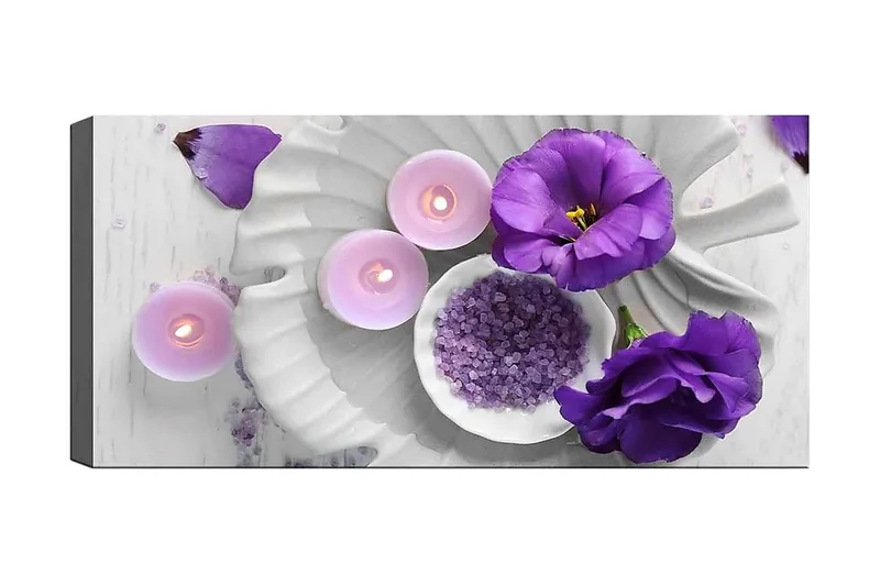 Canvasbillede YTY Floral & Botanical Flerfarvet, 120x50 cm