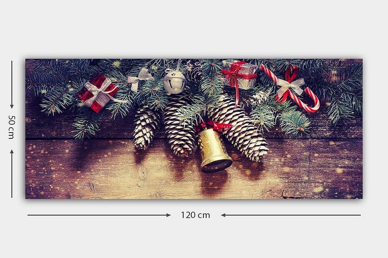 Canvasbillede YTY Floral & Botanical Flerfarvet - 120x50 cm - Boligtilbehør - Billeder & kunst - Billeder på lærred