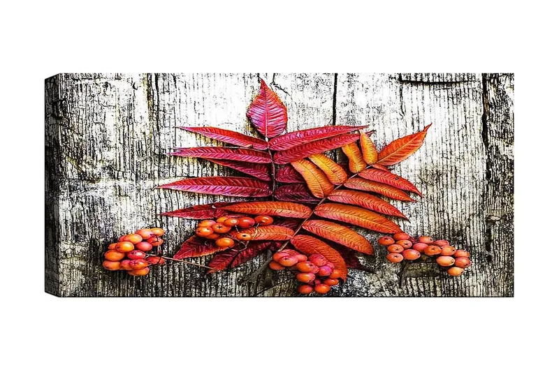 Canvasbillede YTY Floral & Botanical Flerfarvet, 120x50 cm