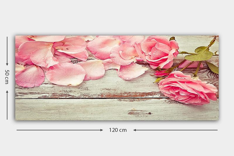 Canvasbillede YTY Floral & Botanical Flerfarvet - 120x50 cm - Boligtilbehør - Billeder & kunst - Billeder på lærred