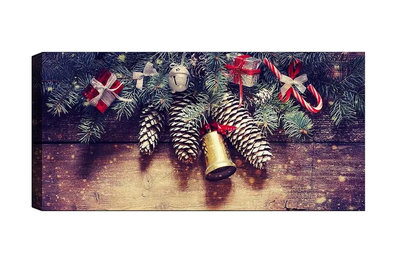 Canvasbillede YTY Floral & Botanical Flerfarvet, 120x50 cm