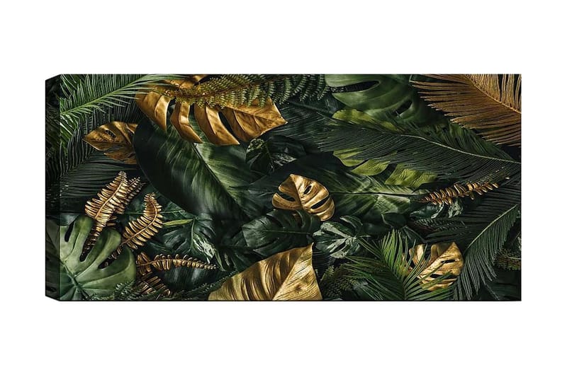 Canvasbillede YTY Floral & Botanical Flerfarvet, 120x50 cm