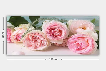 Canvasbillede YTY Floral & Botanical Flerfarvet - 120x50 cm - Boligtilbehør - Billeder & kunst - Billeder på lærred