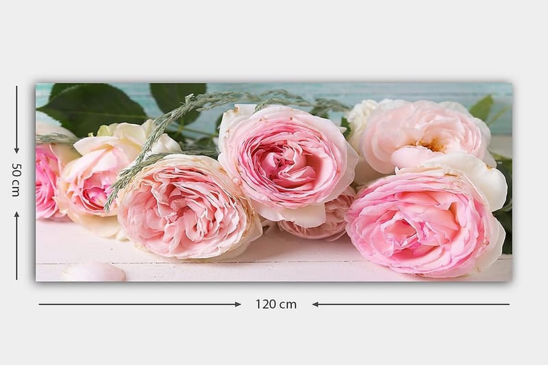 Canvasbillede YTY Floral & Botanical Flerfarvet - 120x50 cm - Boligtilbehør - Billeder & kunst - Billeder på lærred