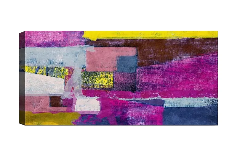 Canvasbillede YTY Floral & Botanical Flerfarvet, 120x50 cm