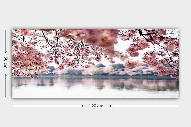 Canvasbillede YTY Floral & Botanical Flerfarvet - 120x50 cm - Boligtilbehør - Billeder & kunst - Billeder på lærred