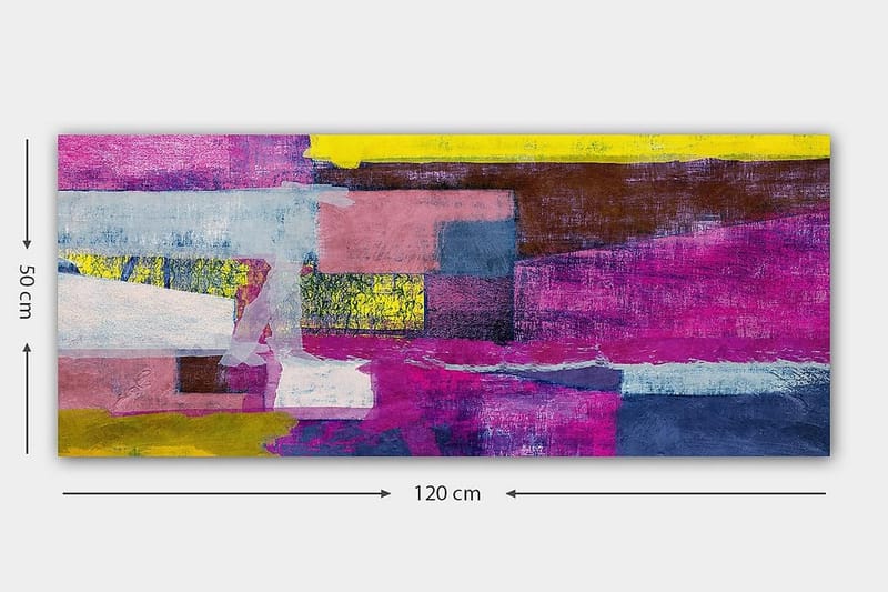 Canvasbillede YTY Floral & Botanical Flerfarvet - 120x50 cm - Boligtilbehør - Billeder & kunst - Billeder på lærred