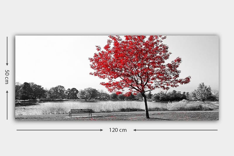 Canvasbillede YTY Floral & Botanical Flerfarvet - 120x50 cm - Boligtilbehør - Billeder & kunst - Billeder på lærred