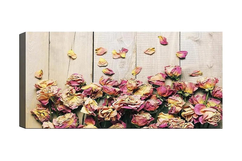 Canvasbillede YTY Floral & Botanical Flerfarvet, 120x50 cm