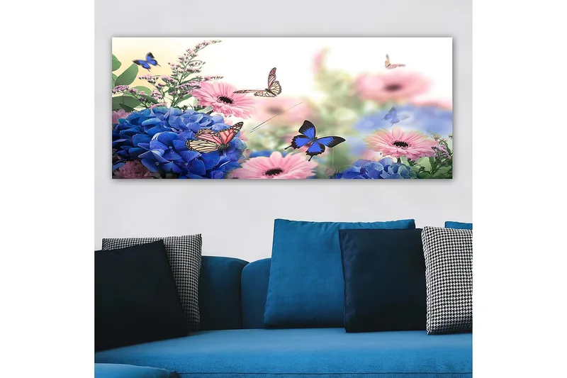 Canvasbillede YTY Floral & Botanical Flerfarvet - 120x50 cm - Boligtilbehør - Billeder & kunst - Billeder på lærred