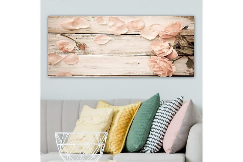 Canvasbillede YTY Floral & Botanical Flerfarvet - 120x50 cm - Boligtilbehør - Billeder & kunst - Billeder på lærred